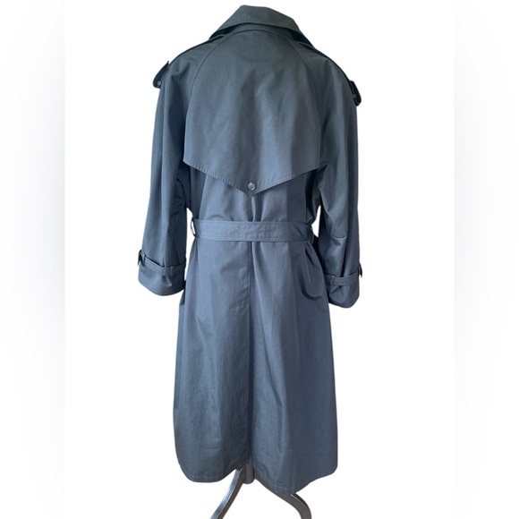 Vintage black women’s trenchcoat size 20 - Picture 5 of 12